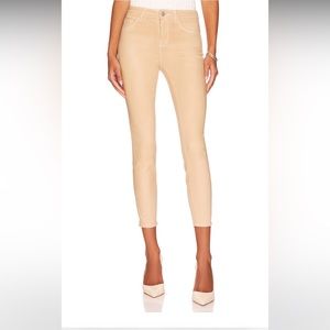 L’Agence Margot High-Rise Ankle Skinny Coated Jeans